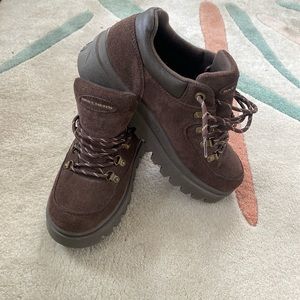 Platform Suede Ankle Boots